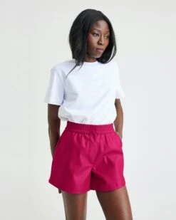 PU Jane Shorts I Imitert Skinn