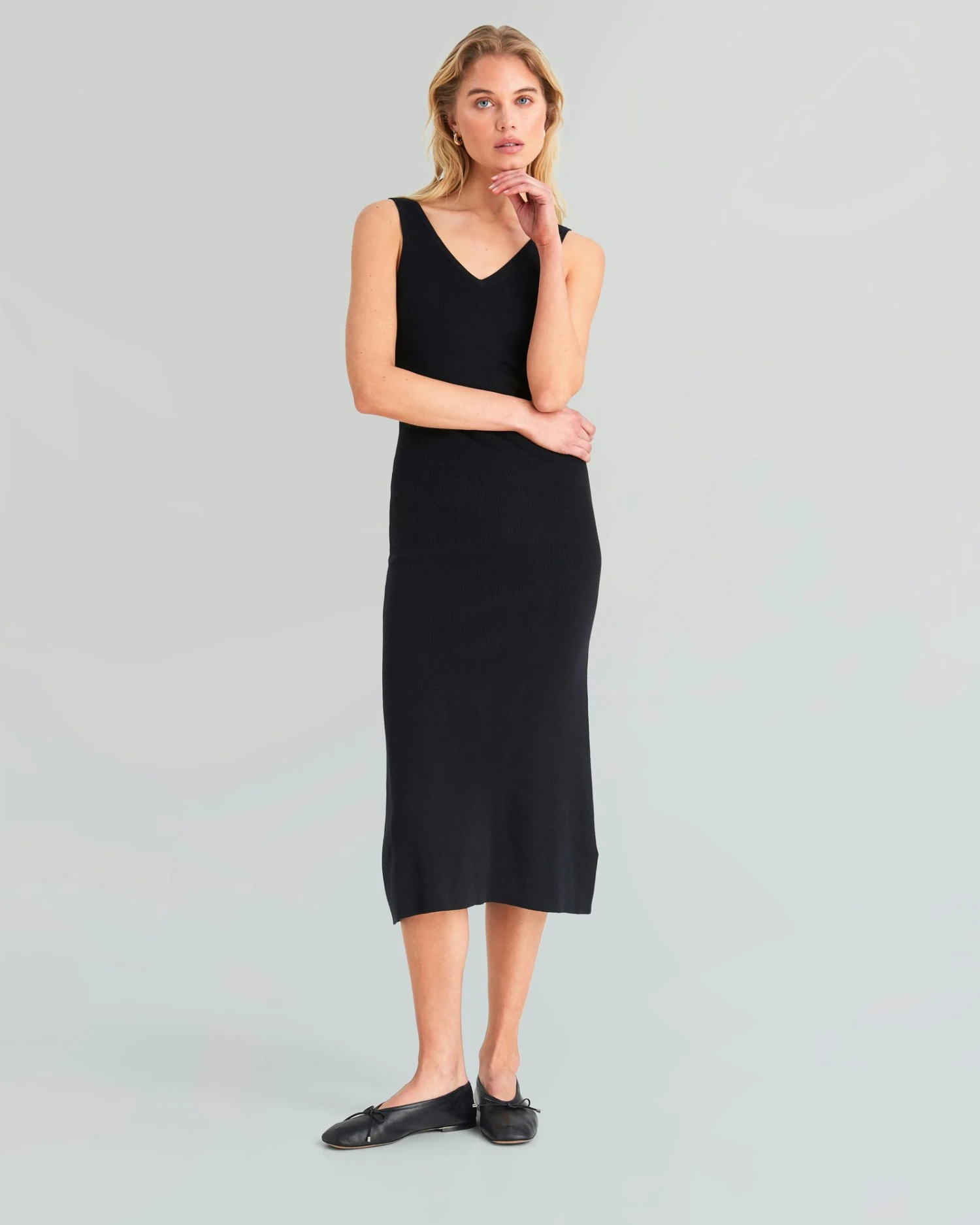 Gloria Ribbestrikket Kjole - Bild 4