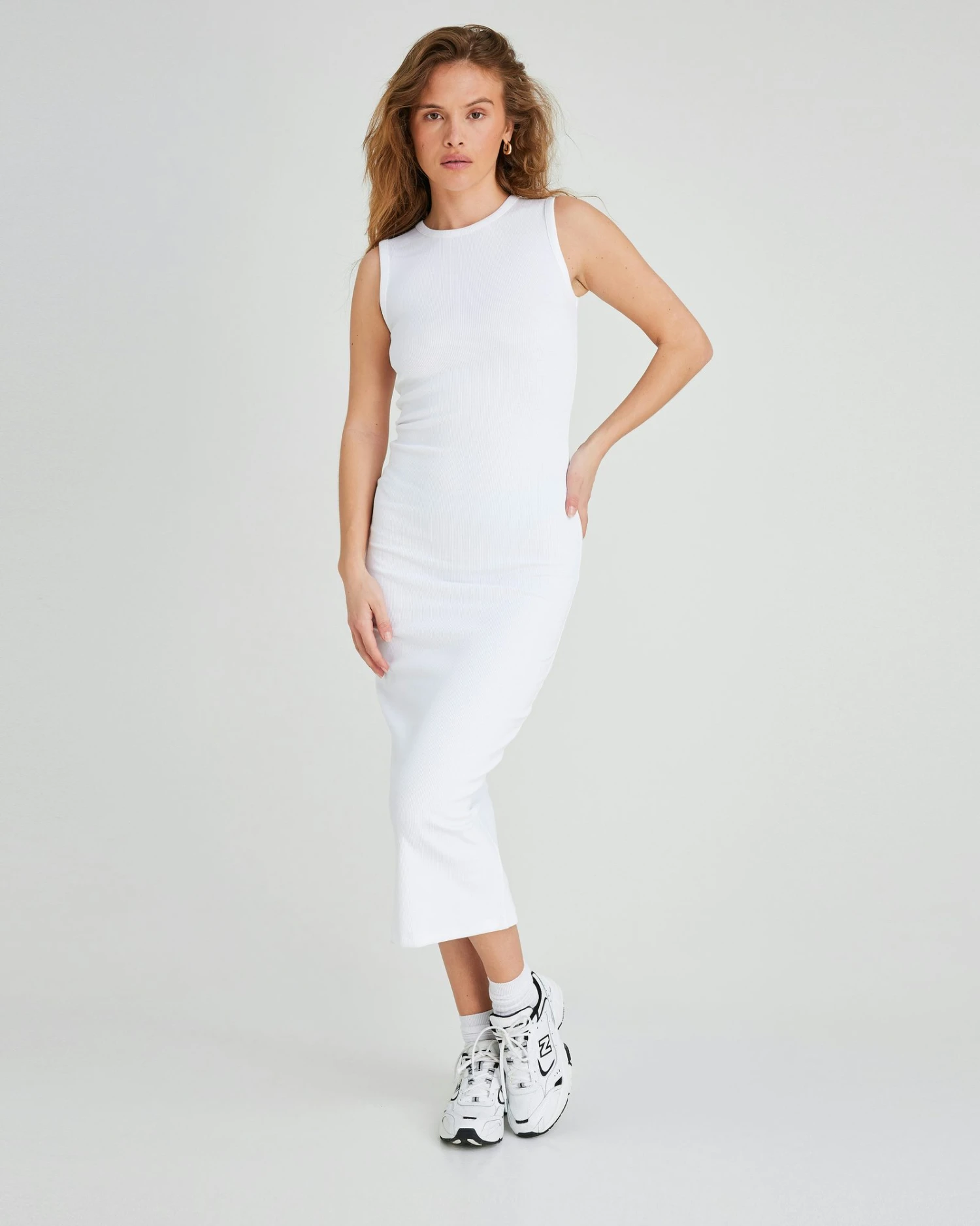 Cruz Ribbestrikket Kjole